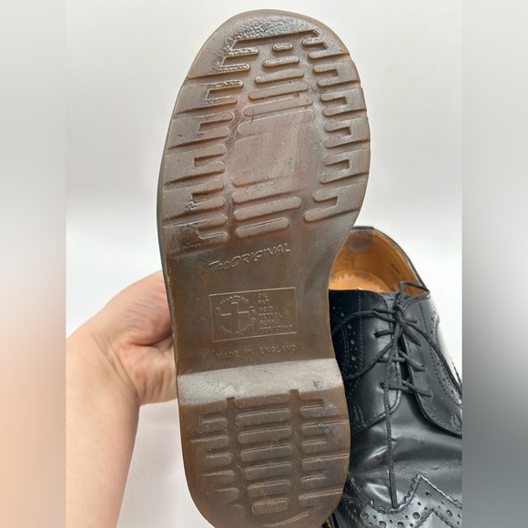 COPY - RARE Vtg Dr Martens 3989 Made in England Wingtip Black Brogues Oxfords C… - Picture 12 of 12